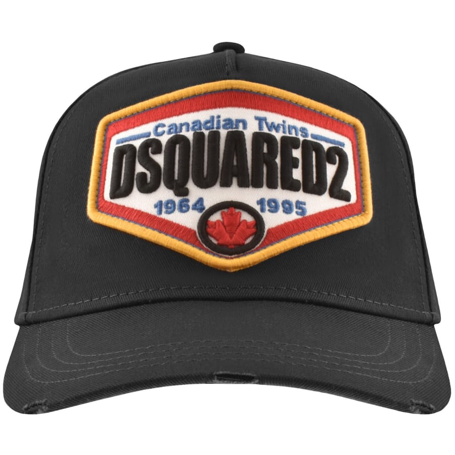 DSQUARED2 Badge Baseball Cap Black | Mainline Menswear us